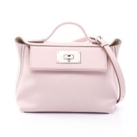 【二手】愛馬仕 HERMES 手提包 Sac 24/24 Mini Verso Mauve Pere Nata 2WAY 082817CK Mauve Pere/Nata 其他 Sac 24/24 24/24 Mini Verso Mauve Pere/Nata