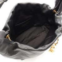 [Pre-owned] Chanel CHANEL Handbag Matelassé Hobo Bag AS5976 Black Leather Matelassé Hobo Bag Women's Unused