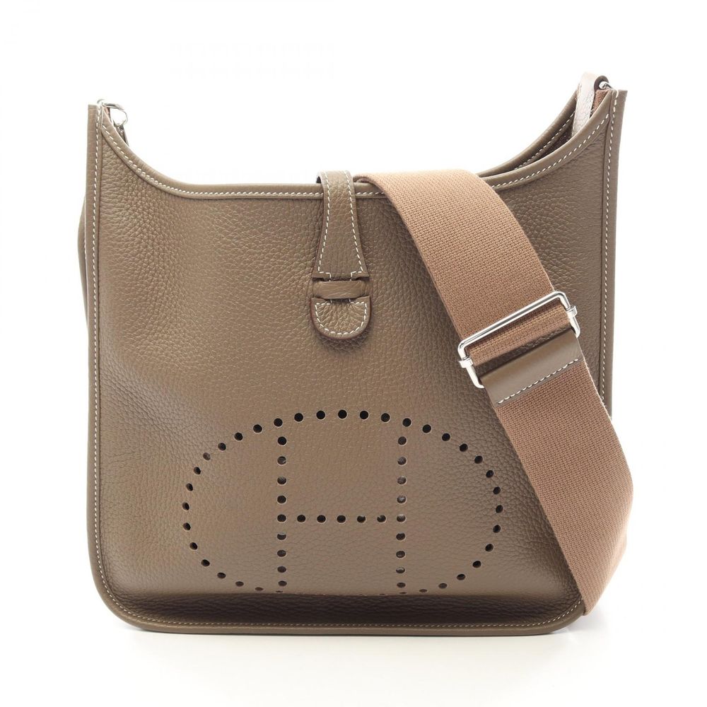 【二手】愛馬仕 HERMES 單肩背包 Evelyne 3 Trois PM Etoupe Etoupe 其他 Evelyne 3PM Etoupe 女士二手 A