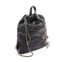 【二手】香奈兒 (Chanel) CHANEL 雙肩包,雙肩背包,Chanel 22 大號 AS3313 黑色皮革 CHANEL22 Matelassé 大號鏈條雙肩包(女款)