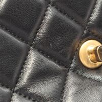 [Pre-owned] Chanel CHANEL Shoulder Bag Matelassé top Handle 2WAY AS4569 Black Lambskin (Sheepskin) Matelassé top Handle 2-way Chain Shoulder Bag