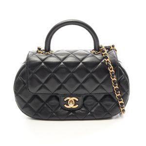 【二手】香奈兒 (Chanel) 絎縫TOP雙肩包 AS4569 黑色羊皮（綿羊皮）絎縫TOP雙肩包