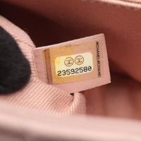 【二手】香奈兒手提包,Coco手柄,翻蓋,絎縫,復古銀色五金,兩用,A92990,淺粉色,魚子醬紋小牛皮(粒面小牛皮)