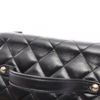 [Pre-owned] Chanel Matelassé Vanity 2-Way Shoulder Bag AS5222 Black Lambskin (Sheepskin Leather) Matelassé Vanity 2-Way Chain Shoulder Bag for Women