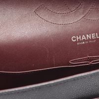 [Pre-owned] Chanel CHANEL Shoulder Bag, Large Matelassé 30 Classic Large Double Flap A58600 Black Caviar Skin (Grained Calfskin) Large Matelassé Chain Shoulder Bag