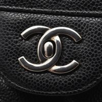 [Pre-owned] Chanel CHANEL Shoulder Bag, Large Matelassé 30 Classic Large Double Flap A58600 Black Caviar Skin (Grained Calfskin) Large Matelassé Chain Shoulder Bag