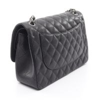 [Pre-owned] Chanel CHANEL Shoulder Bag, Large Matelassé 30 Classic Large Double Flap A58600 Black Caviar Skin (Grained Calfskin) Large Matelassé Chain Shoulder Bag