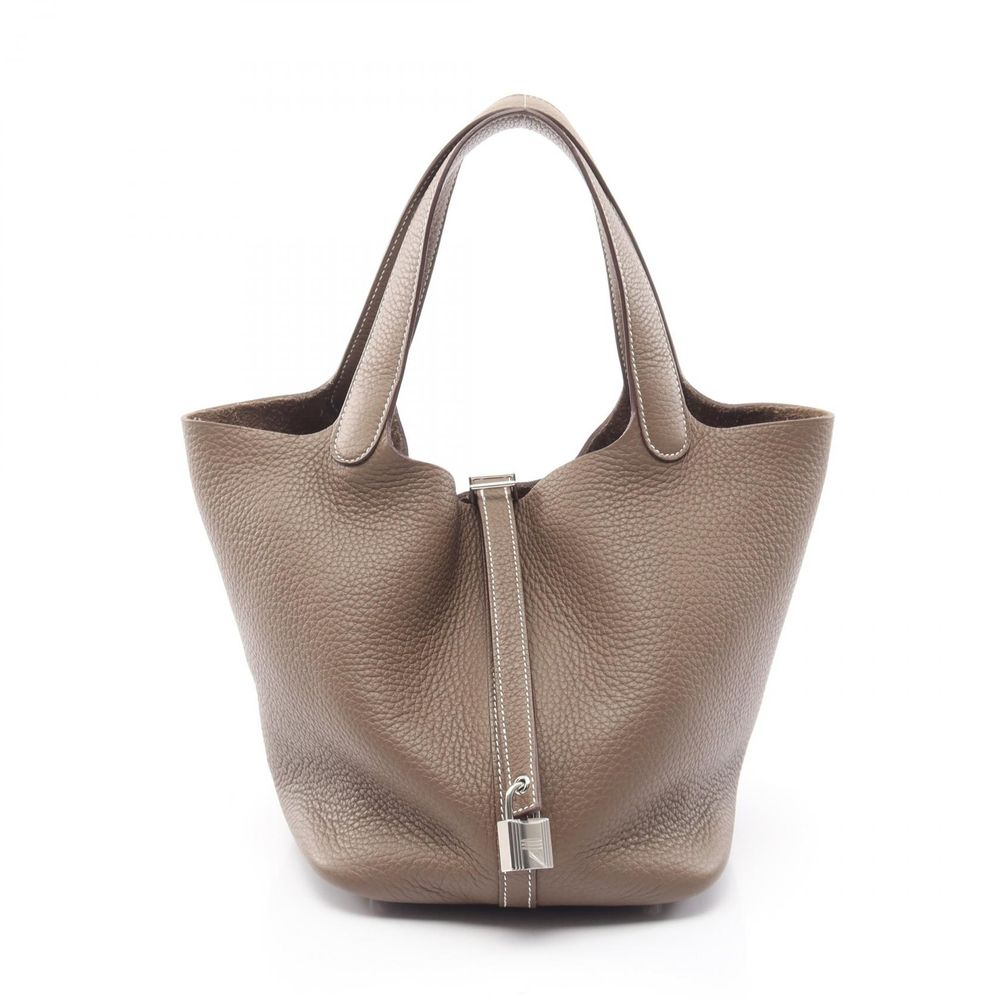 【二手】愛馬仕 HERMES 手提包 Picotin Lock MM Etoupe Etoupe 其他 Picotin Lock MM Etoupe 女士二手 A