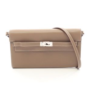 【二手】愛馬仕 HERMES 凱莉長款外出包 Sellier Etoupe Etoupe 其他 Kelly 長款外出包 Etoupe 女士