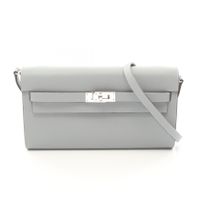 [Used] Hermes HERMES Shoulder Bag Kelly Long To Go Out, External Stitching, Gris Panthin, Other, Kelly Long To Go Out, Gris Panthin, Women's