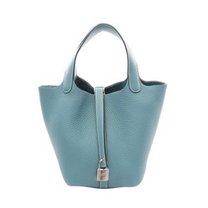 【二手】愛馬仕 HERMES 手提包 Picotin Lock PM 新藍色牛仔布 新藍色牛仔布 其他 Picotin Lock PM 新藍色牛仔布 女士