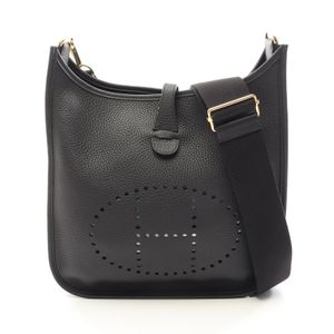 【二手】愛馬仕 HERMES Evelyne 3 Trois PM 黑色肩背包 其他 Evelyne 3PM 黑色 女士二手 A