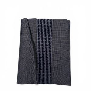 極美品▲HERMES エルメス エールライン ポシェット Hロゴ スクエア サコッシュ ミニバック ショルダーバッグ グレー フランス製 メンズ