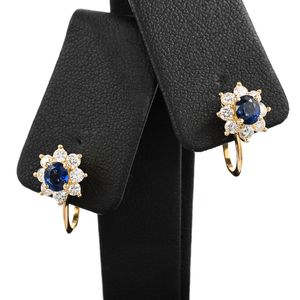 [Used] Queen Earrings, Sapphire Earrings, K18 Yellow Gold