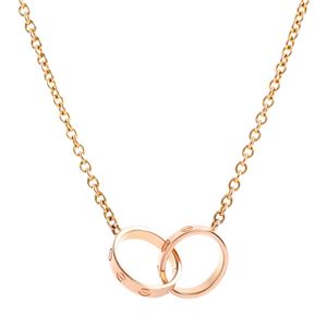 [Pre-owned] Cartier Baby Love Necklace B7212300 K18 Pink Gold