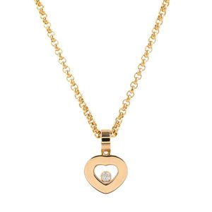 [Pre-owned] Chopard Happy Diamonds Necklace, Size 79/2897-20, 18K Yellow Gold