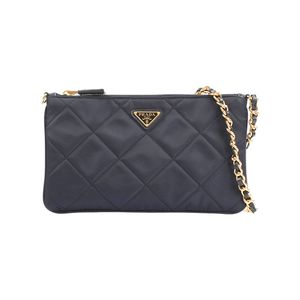 [Used] Prada PRADA Clutch Bag Re-Nylon Chain Clutch Bag 1NI054 Re-Nylon Navy