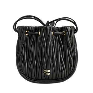 [Used] Miu MIU MIU Handbag 5ND022 Nappa Black
