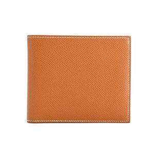 [Used] Hermes MC2 Copernicus Compact Bi-fold Wallet, Veau Epsom Leather, Gold