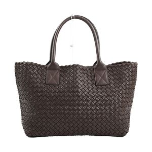 [Used] Bottega BOTTEGA VENETA Cabas PM Tote Bag 141498 Intrecciato Braun