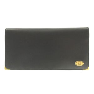 Like New Dunhill Leather Black Bi-fold Long Wallet 0698 [Used] dunhill
