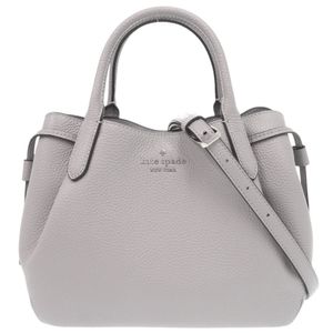 Unused Kate Spade Dumpling Small Satchel K8135 Leather Gray 2-Way Handbag Shoulder Bag 1812 [Used] Kate Spade