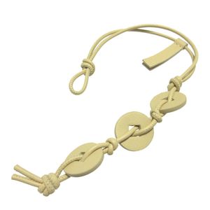 Unused Bottega Veneta Leather Beige Coin Perfume Keychain Bag Charm Charm 0629 [Used] BOTTEGA VENETA