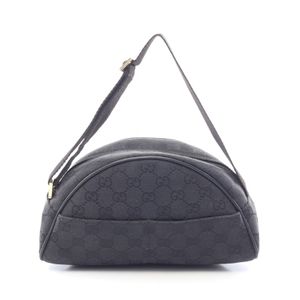 【中古】 グッチ GUCCI ハンドバッグ GGキャンバス 90781 ブラック キャンバス レザー ミニ ワンショルダーバッグ レディース Used B