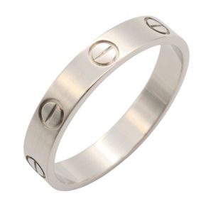 [Pre-owned] Cartier Mini Love Ring B4085100 K18WG (White Gold) Mini Love Ring Unisex Used A