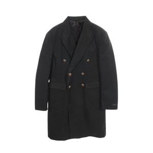 [중고] Prada 더블 브레스티드 빈티지 가공 UC5081 코튼 체스터 코트 남성용 Used A