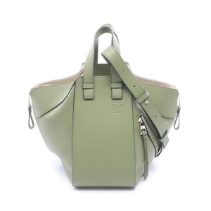 【二手】 LOEWE HAMMOCK SMALL 兩用手提包，387.30.S35，酪梨綠皮革，女士，二手