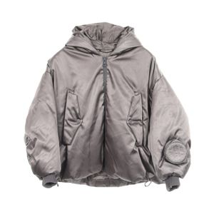 [Used] Louis LOUIS VUITTON LV Embroidered Oversized Hooded Nylon Bomber Jacket for Men, RM232 BZI HPB65E, Used B