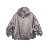 [Used] Louis LOUIS VUITTON LV Embroidered Oversized Hooded Nylon Bomber Jacket for Men, RM232 BZI HPB65E, Used B