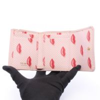 [Used] Prada PRADA Tri-fold Wallet SAFFIANO BOCCHE 1MH043 Light Pink Saffiano Leather Triangle Logo Tri-fold Wallet Unisex Unused