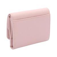 [Used] Prada PRADA Tri-fold Wallet SAFFIANO BOCCHE 1MH043 Light Pink Saffiano Leather Triangle Logo Tri-fold Wallet Unisex Unused