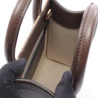 [Used] Gucci Jumbo GG 2-Way Tote Bag 699406 Beige/ Braun/Green Leather Jumbo GG 2-Way Mini Tote Bag Women's Used A