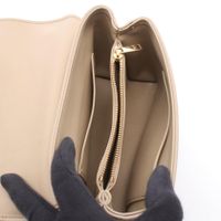 [Used] Celine CELINE handbag Teen Nino Triomphe 2WAY Calf Leather Leather Teen Nino Women's Used B