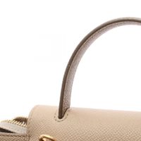 [Used] Celine CELINE handbag PICO BELT BAG Pico Belt Bag 2WAY Beige Leather Belt Bag Pico Women's Used A