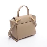 [Used] Celine CELINE handbag PICO BELT BAG Pico Belt Bag 2WAY Beige Leather Belt Bag Pico Women's Used A
