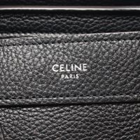 [Used] CELINE Luggage Nano Shopper 2-Way Handbag, Black Leather, Women's, Used A