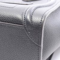 [Used] CELINE Luggage Nano Shopper 2-Way Handbag, Black Leather, Women's, Used A