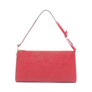 [Used] Louis Vuitton LOUIS VUITTON Handbag Pochette Accessoires M52947 Castilian RED Leather Pochette Accessoires Women's