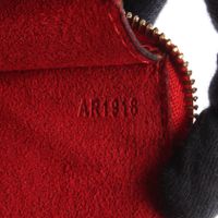 [Used] Louis Vuitton LOUIS VUITTON Handbag Pochette Accessoires M52947 Castilian RED Leather Pochette Accessoires Women's