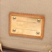 [Used] Louis Vuitton LOUIS VUITTON Shoulder Bag Bussas PM M40041 Beige/ RED Canvas Bussas PM Women's Used B