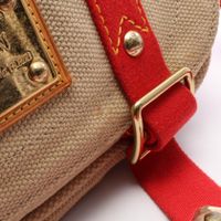 [Used] Louis Vuitton LOUIS VUITTON Shoulder Bag Bussas PM M40041 Beige/ RED Canvas Bussas PM Women's Used B