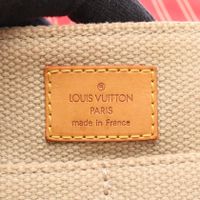 [Used] Louis Vuitton LOUIS VUITTON Shoulder Bag Bussas PM M40041 Beige/ RED Canvas Bussas PM Women's Used B