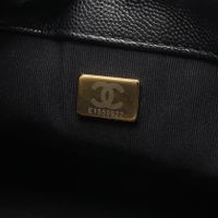 [Used] Chanel Matelasse Shoulder Bag, Black Caviar Skin (Grained Calf), Mini Matelasse Chain Shoulder Bag, Women's, Used A