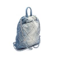 [Used] Chanel CHANEL Backpack Rucksack Chanel 22 AS3859 Blue Denim CHANEL22 Chain Backpack Women's Used A