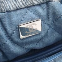 [Used] Chanel CHANEL Backpack Rucksack Chanel 22 AS3859 Blue Denim CHANEL22 Chain Backpack Women's Used A