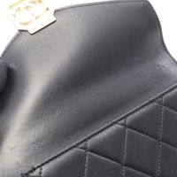 [Used] Chanel CHANEL Shoulder Bag Matelasse AS2840 Black Lambskin (Sheepskin) Mini Matelasse Shoulder Bag Women's Used A